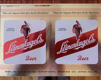 Various Vintage Unrolled Flat Sheet Beer Cans