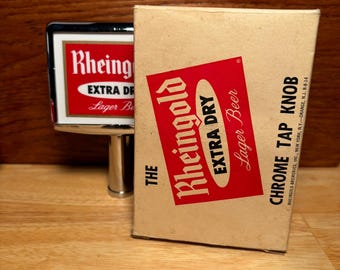 2015 - Vintage RHEINGOLD Extra Dry Lager Beer Tap Handle (Large Size) - Very Nice!