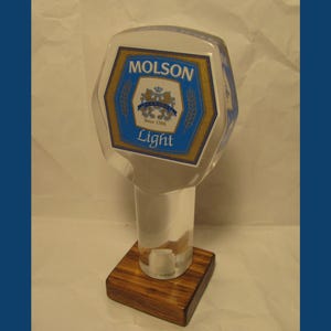 1653C - Vintage MOLSON Light Beer Tap Handle