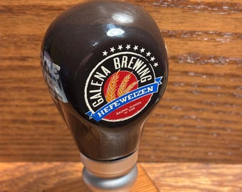 Galena(B)  - Retired Original GALENA BREWING Fevre River Ale Ceramic Hefeweizen Beer Tap Handle.