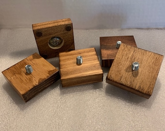 Only 6 currently available.  Hand Made Tap Handle Display Stand 2.5" x 2.5" Nom. w/ Bolt.