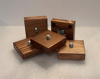 Hand Made Tap Handle Display Stand 2.5" x 2.5" Nominal w/ Bolt.