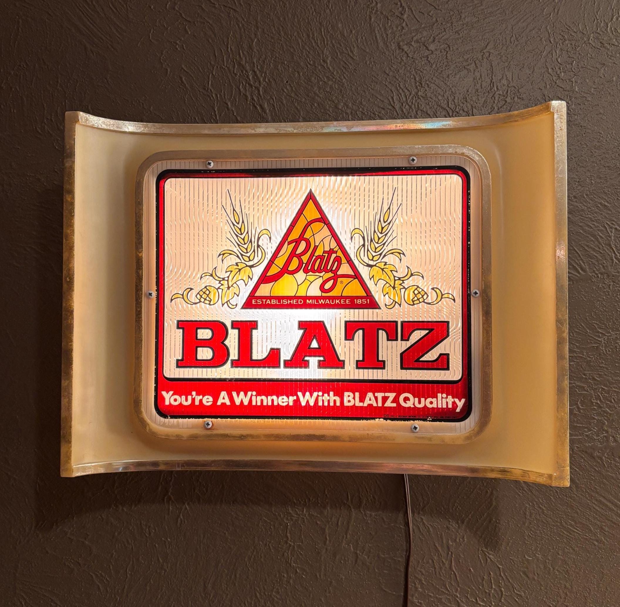 Blatz Lighted Sign - Etsy