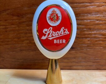 2350 - Vintage Original STROH'S Beer Tap Handle - Looks To Be Unused