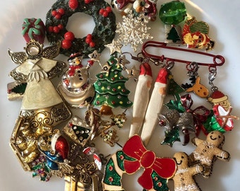 Christmas Jewelry Wear Craft Repurpose Lot