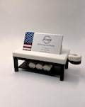 Mini Massage Table Business Card Holder - Spa Desk Decor