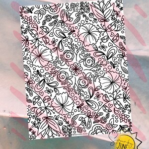 May Flowers Coloring Page | Digital Download | Printable Coloring Page | Adult Coloring | Kid Coloring