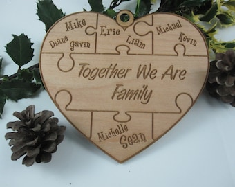 Personalized Wood Christmas Ornaments - Custom Engraved Ornament