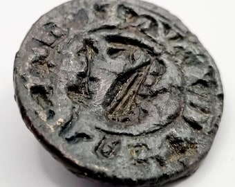 Bronze Medieval zoomorphic seal matrix circa 1300-1400 AD, metal detecting find, history gift, Vintage