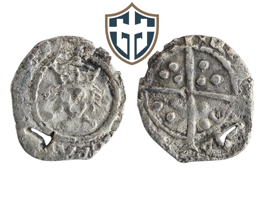 King Henry VII Silver Halfpenny Hammered Coin Circa 1485-1509 AD, Metal