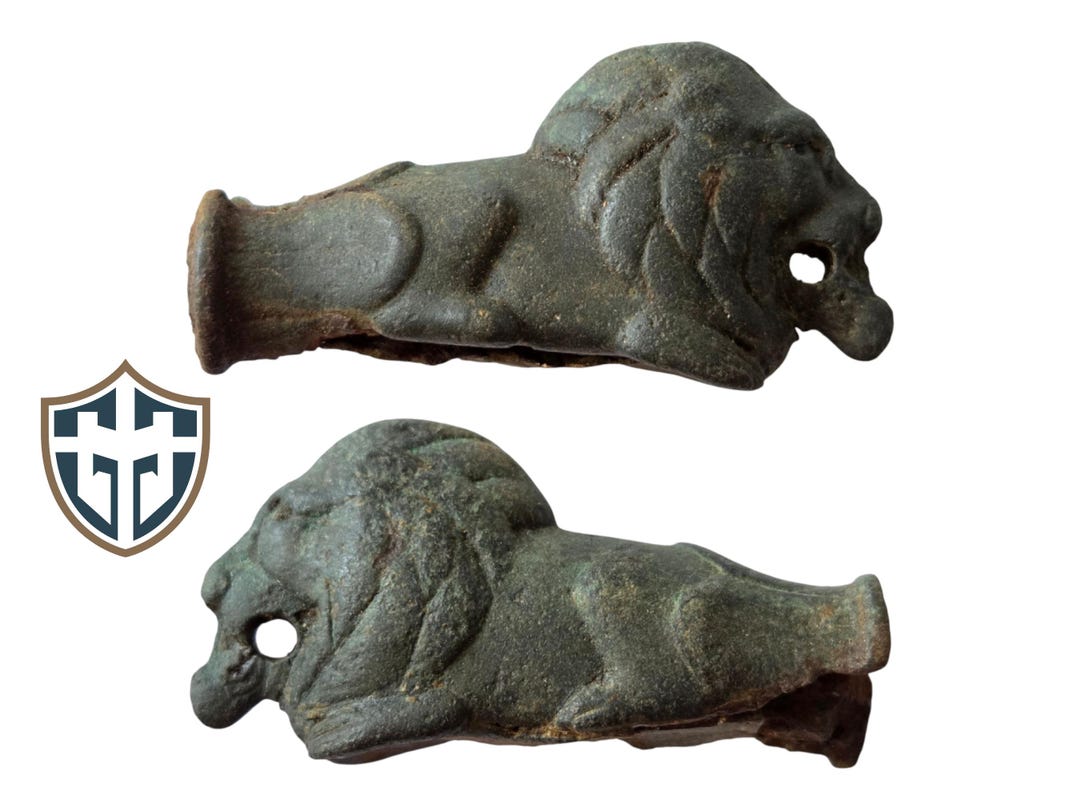 Bronze Roman Zoomorphic Lion Key Handle Circa 1st-4th Century AD Metal ...