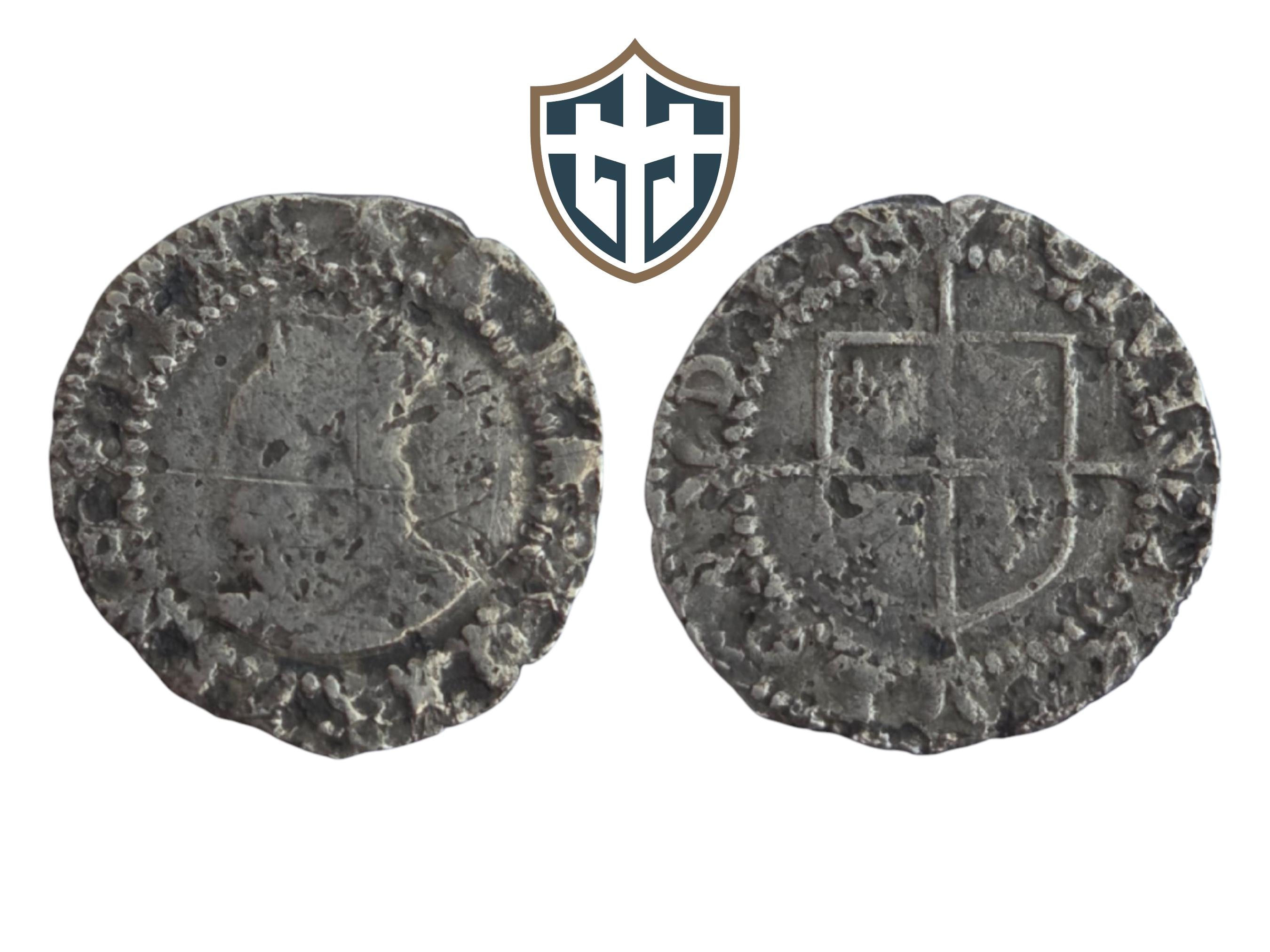 Queen Elizabeth I Silver Hammered Penny Coin Circa 1584-1586 AD