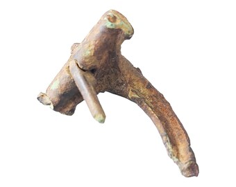 紀元1～2世紀頃のローマ時代の青銅製ブローチ「ヘッドスタッド」型