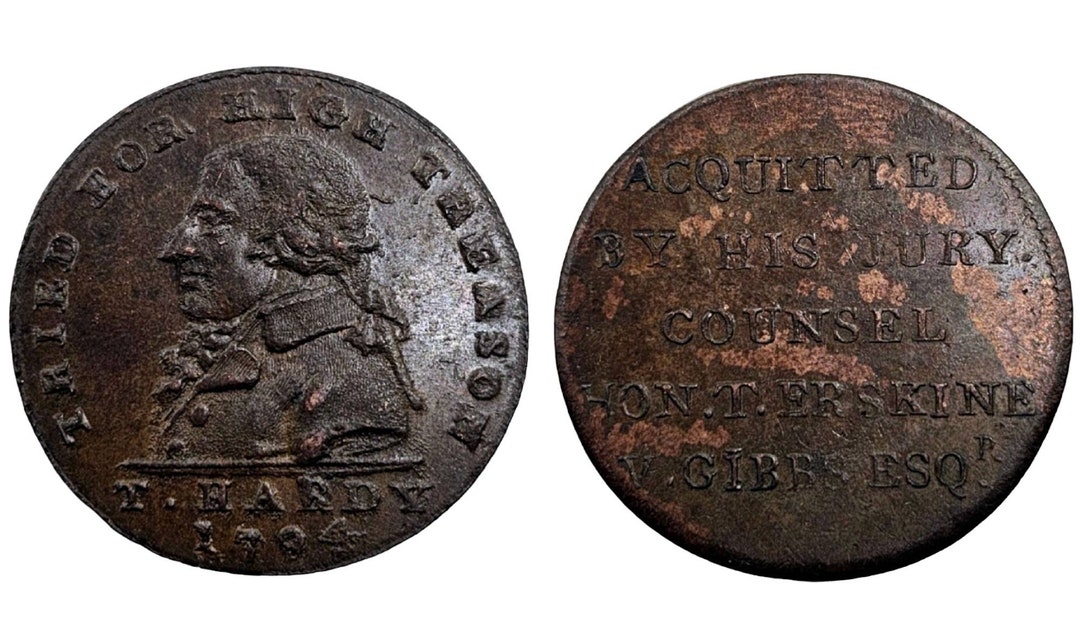 Middlesex-thomas Hardy Treason Acquittal Copper Halfpenny Condor