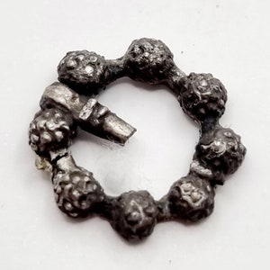 Scarce Medieval silver Annular brooch circa 13th-14th AD, metal detecting find, history gift, Vintage