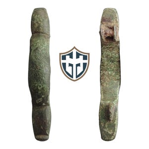 Copper alloy Anglo-Saxon Ansate brooch circa 7th-8th century AD, metal detecting find, history gift, Vintage