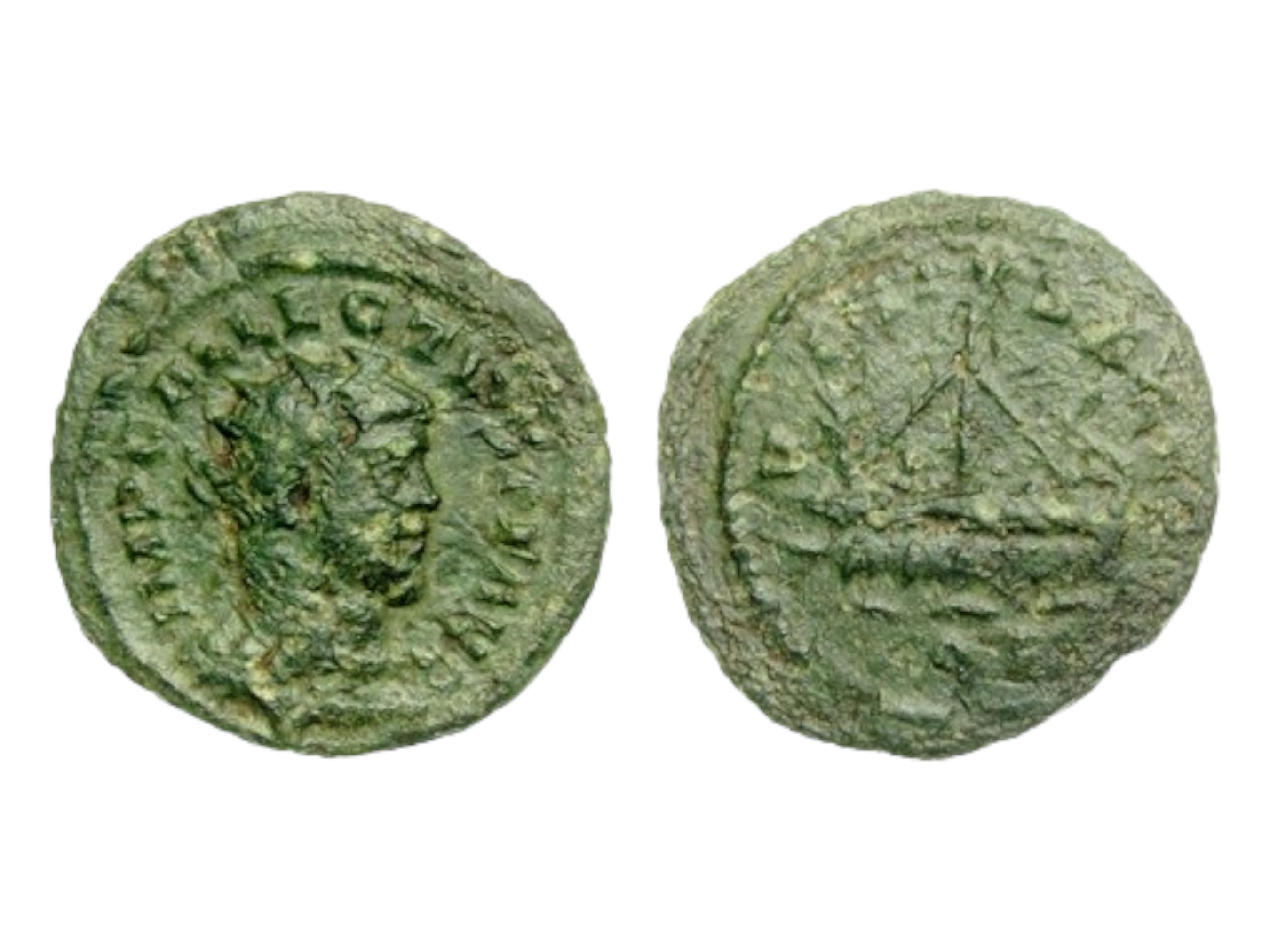Billon Allectus Quinarius Roman Coin Circa 293-296 AD, Galley Reverse ...
