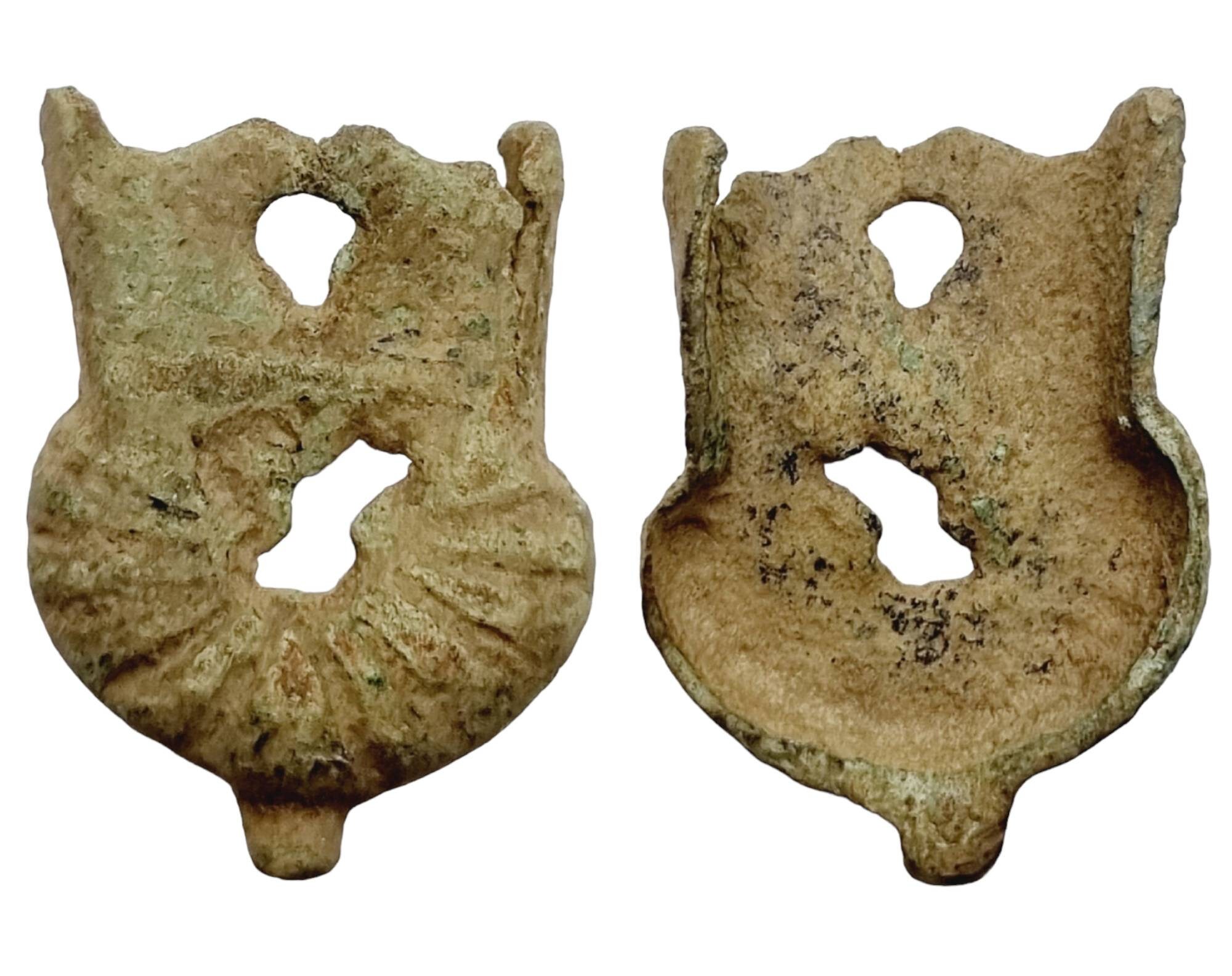 Copper alloy Medieval-Tudor scabbard chape circa 1400-1600 AD, metal detecting find, history gift