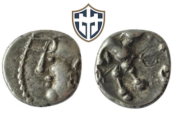 ガリア　アエドゥイ　古代ローマ銀貨　紀元前1世紀 il_340x270.6619841770_65zg.jpg