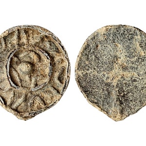 Cabeça de alfinete anglo-saxônica de estanho escasso por volta do século IX ao XI dC, descoberta de detecção de metal, presente de história, vintage, presente de Natal