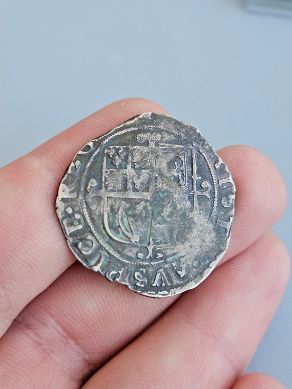 King Charles I Silver Hammered Shilling Coin Circa 1641-1643 AD
