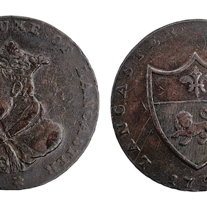 T*a様 1794年英国ケント州ランバーハースト ハーフペニー・トークン﻿銅貨 ケント・ランバーハースト ハーフペニー銅貨コンドルトークン 1794