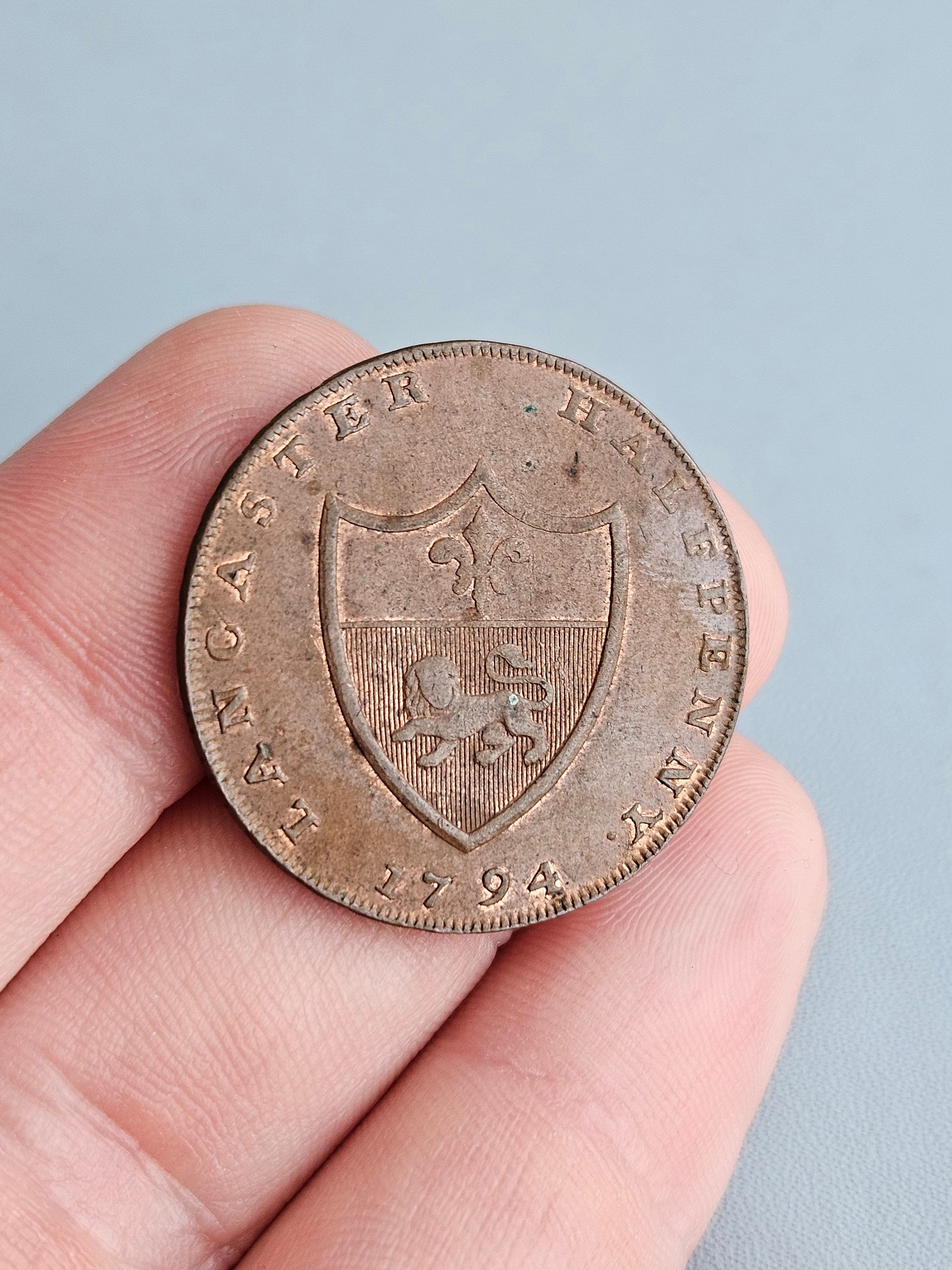 John of Gaunt Lancashire-lancaster Halfpenny Copper Condor Token