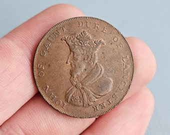 John of Gaunt Lancashire-lancaster Halfpenny Copper Condor Token