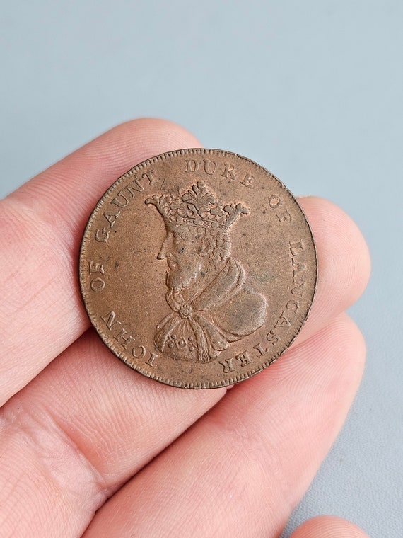 John of Gaunt Lancashire-lancaster Halfpenny Copper Condor Token