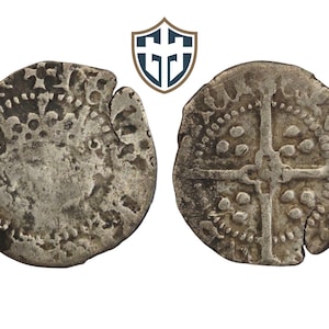 King Henry V silver Medieval hammered Penny coin circa 1413-1422 AD, metal detecting find, history gift, Vintage
