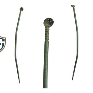 Bronze Roman Ligula (ear scoop) circa 1st-4th century AD, metal detecting find, history gift, Vintage