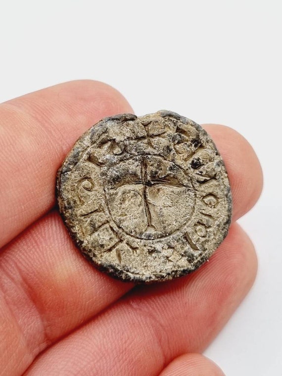 Medieval Lead Personal Seal Matrix Circa 1200-1300 AD, Metal