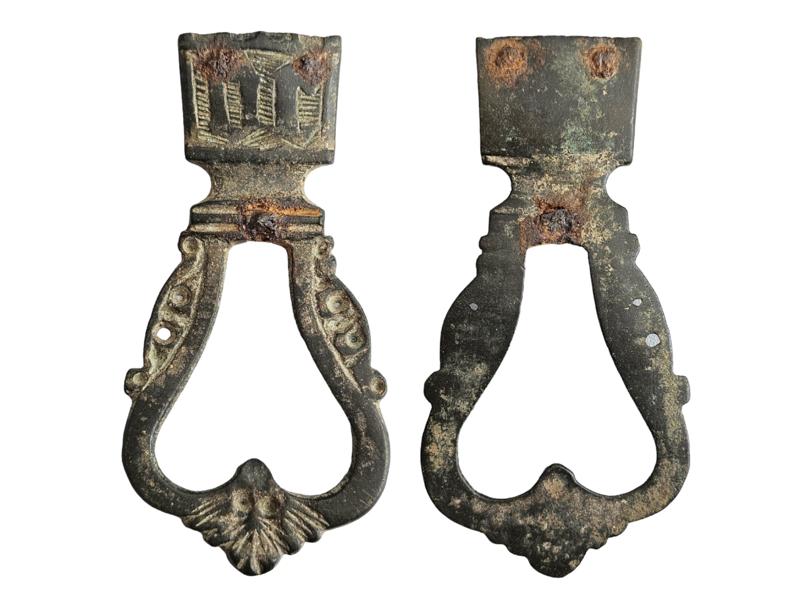 Scarce Copper Alloy Medieval Lyre-shaped Buckle Circa 15th