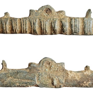 Fecho de pulso anglo-saxão em liga de cobre por volta do século V a VI dC, descoberta de detecção de metal, presente histórico, vintage