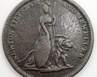 ケント・ランバーハースト ハーフペニー銅貨コンドルトークン 1794