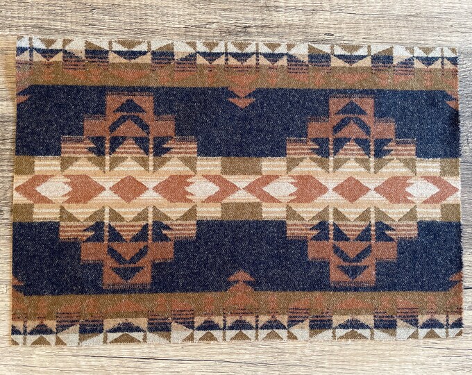 PNW Southwestern Native Wool REMNANT Light Wt Fabric Tribal, Reversible ...