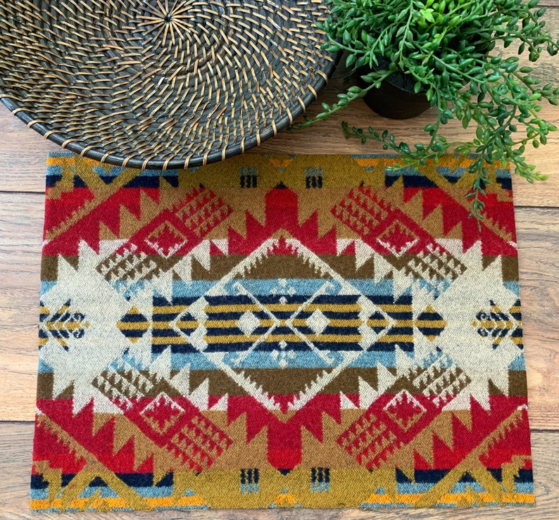 Pendleton Wool REMNANT New Blanket Wt Fabric Tribal Etsy