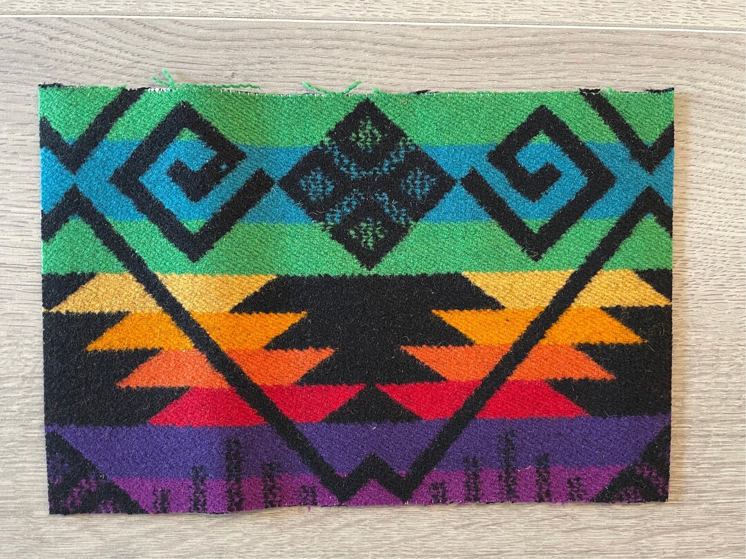 PNW Southwestern Wool Native REMNANT Blanket Wt Fabric Tribal ...