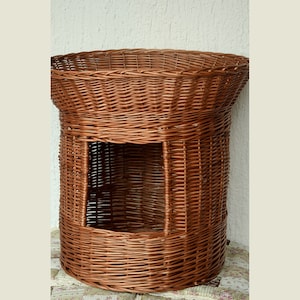 Cat Bed, Cat Furniture, Cat Basket Bed, Cat House Indoors, Cat Basket, Willow Basket for Cats, Cat Cave, Cat Bed Basket, Wicker Basket Cats