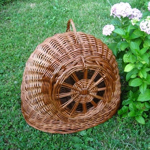 Wicker Cat Bed, Cat Cave, Wicker Cat Basket, Wicker Cat House, Cat/Small Dog House Willow Basket for Cats, Cat Furniture, Wicker Cat Carrier image 3