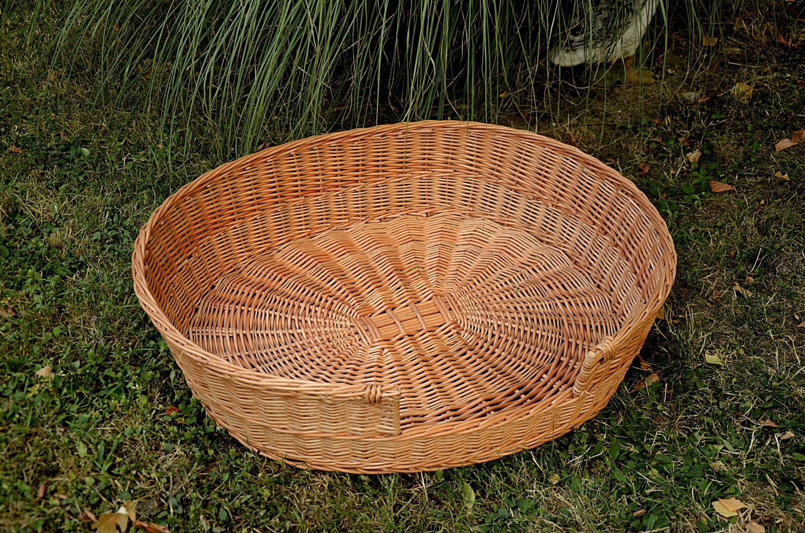 Medium/large Dog Bed Large Dog Basket Wicker Dog Furniture Etsy
