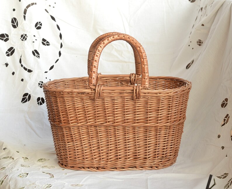 Wicker Purse Wicker Bag Handwoven Willow Handbag Small Etsy