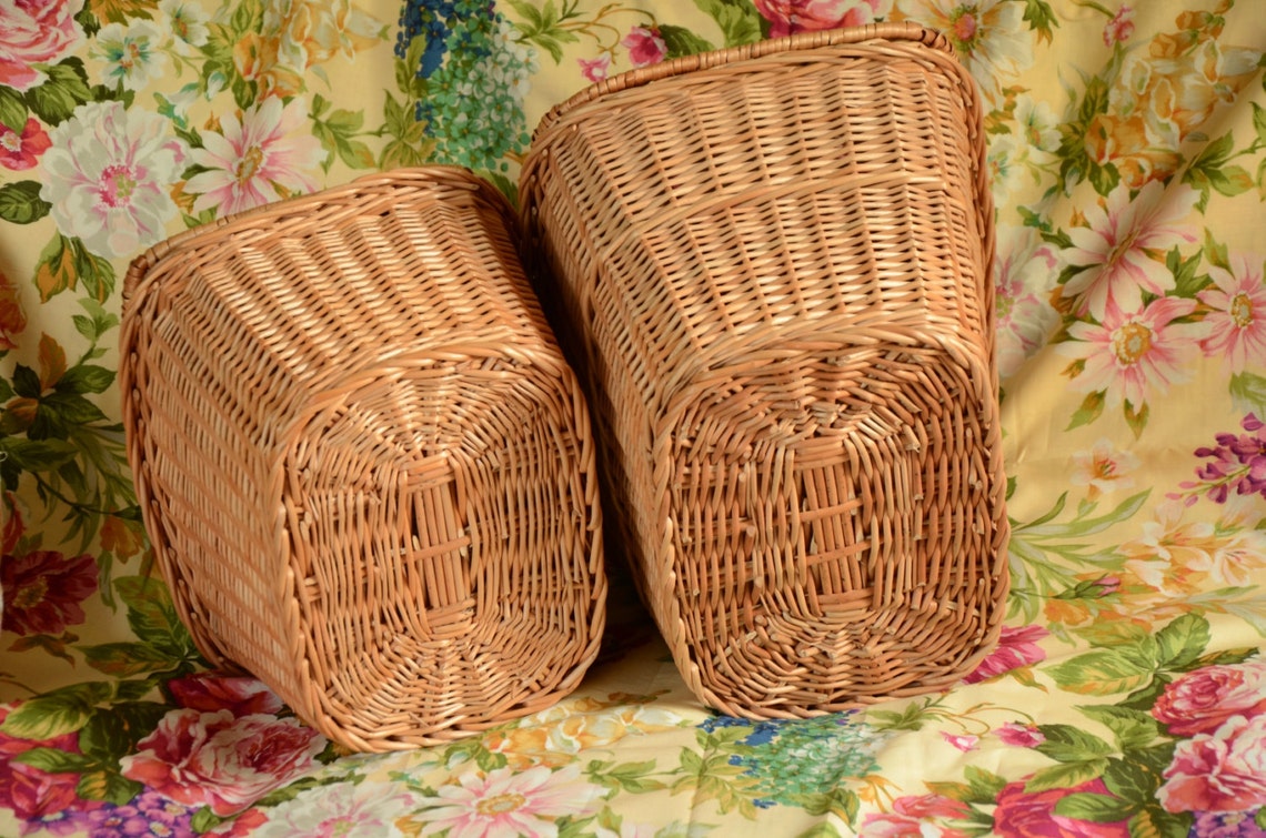 Handmade Wicker Picnic Basket Handmade Willow Basket Picnic Etsy