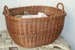 Wicker Laundry Basket, Handwoven Storage Basket, Laundry Hamper Basket, Willow Log Basket, Firewood Basket, Wicker Crate, Basket Two handles 