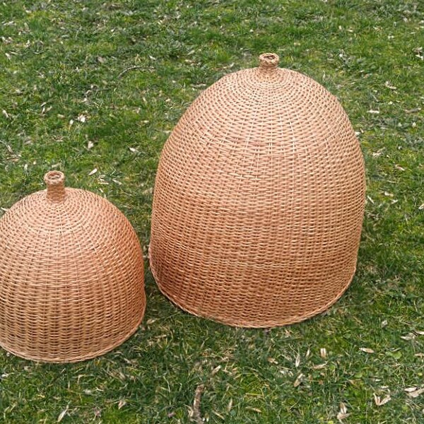 Wicker Chandelier Large Etsy