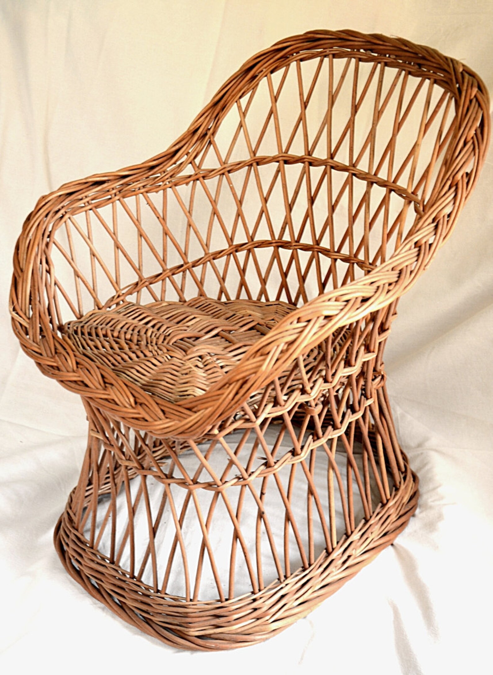 Wicker Kids Chair Willow Child Chair Kids Willow Chair Etsy Australia