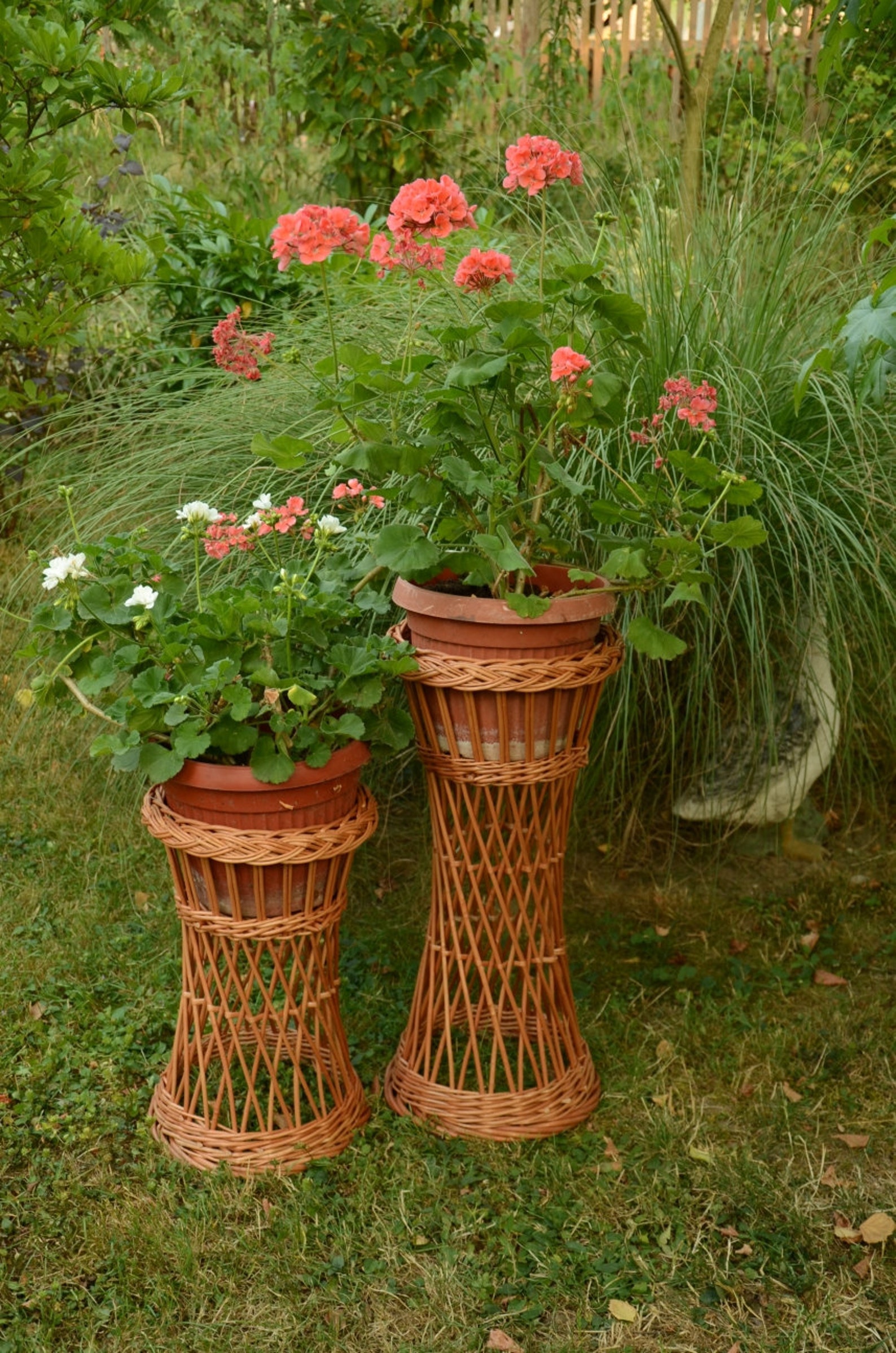 Wicker Flower Pot Holder, Wicker Flower Stand, Willow Flower Planter