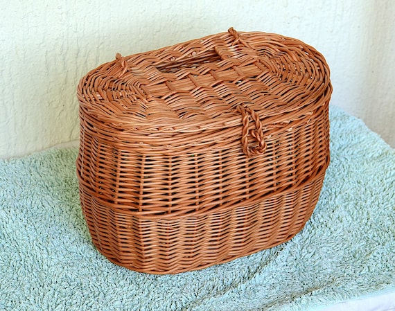 Onion Basket, Potato Basket, Oval Storage Basket With Lid