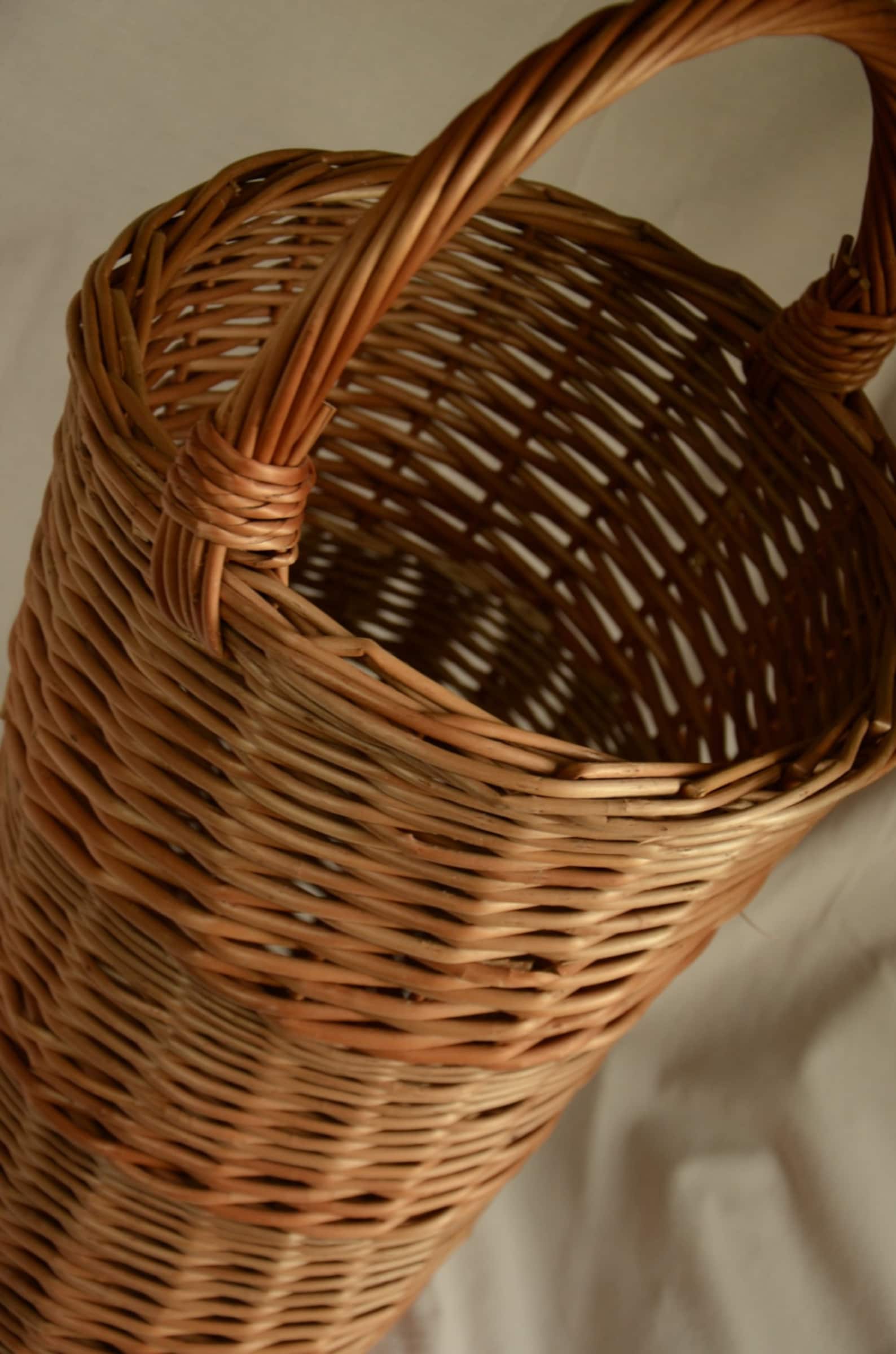 Wicker Umbrella Stand Wicker Basket for Umbrellas Rustic Etsy