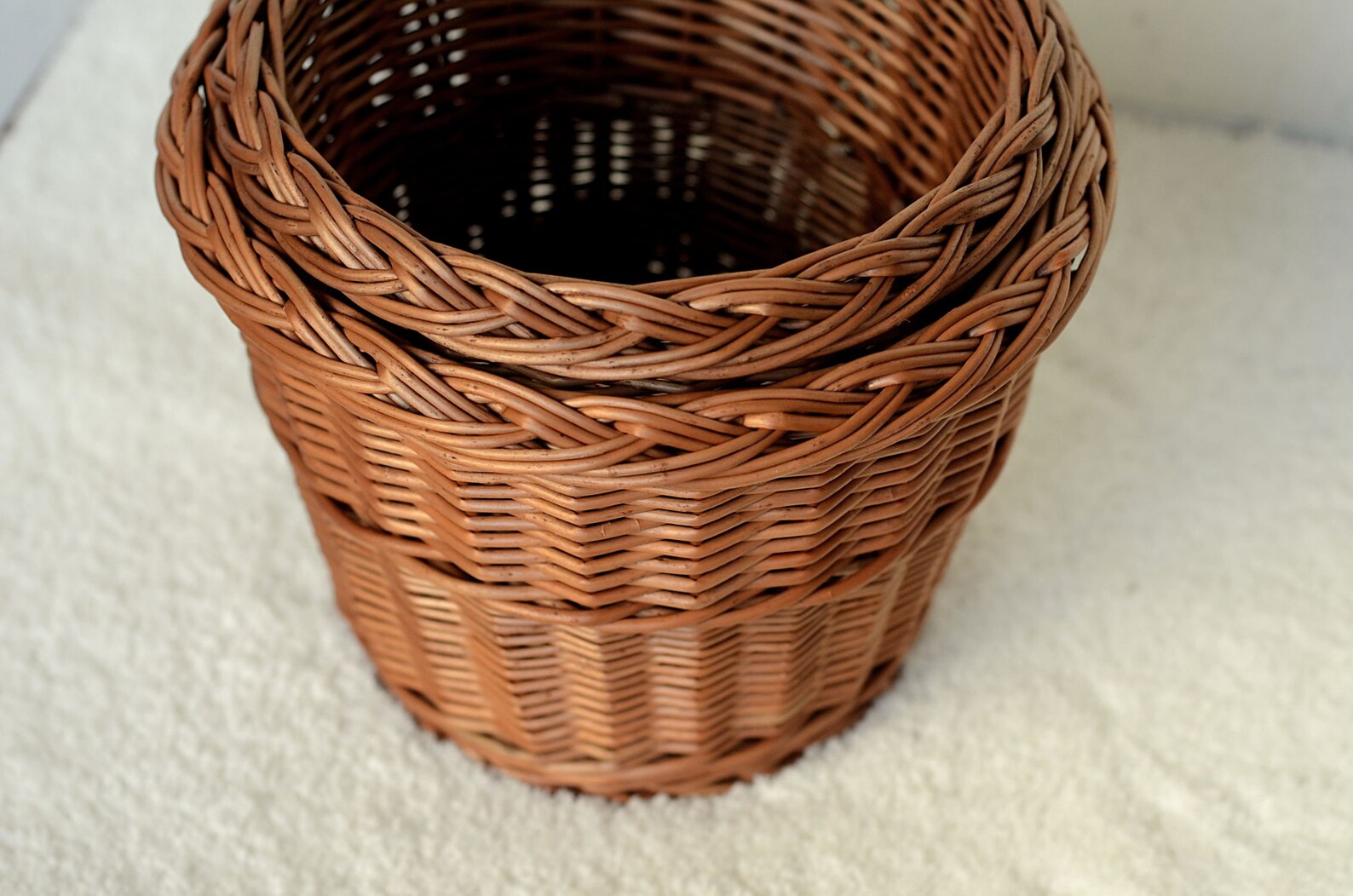 Wicker Plant Pot Basket Plant Pot Wicker Basket Planter Etsy